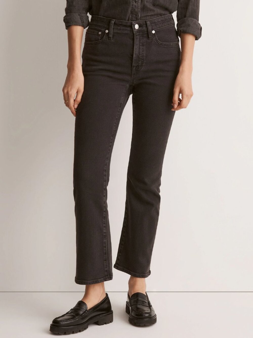 Madewell Kick Out Crop Jeans in Starkey Wash